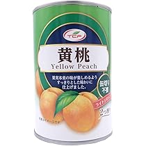 Amazon.co.jp: 黄桃 缶詰 425g×4缶 2つ割り 1ケース ピーチ 4号